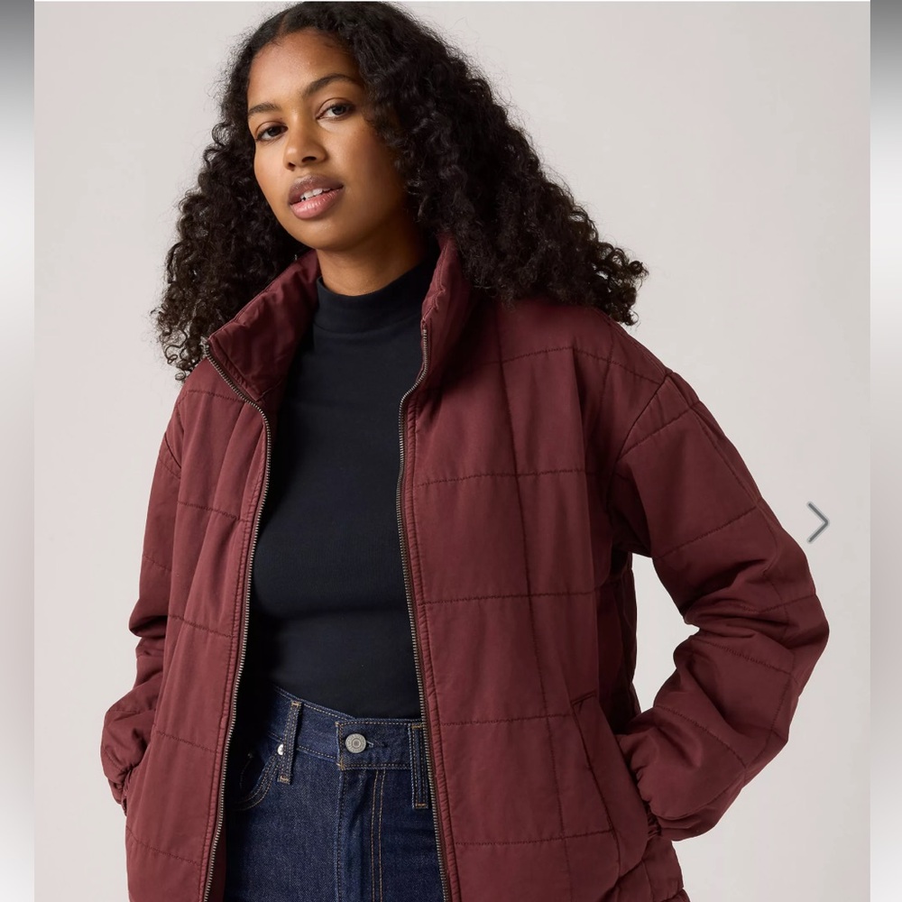 LEVI’S BOX QUILTED RELAXED COTTON JACKET